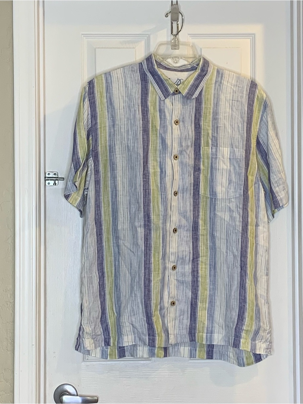 Tommy Bahama Camp Shirt Striped Size XL